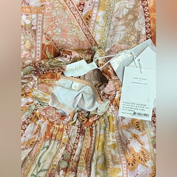 Zimmermann Kaleidoscope Tubular Midi-Dress size 0/us size 4 - Picture 13 of 14